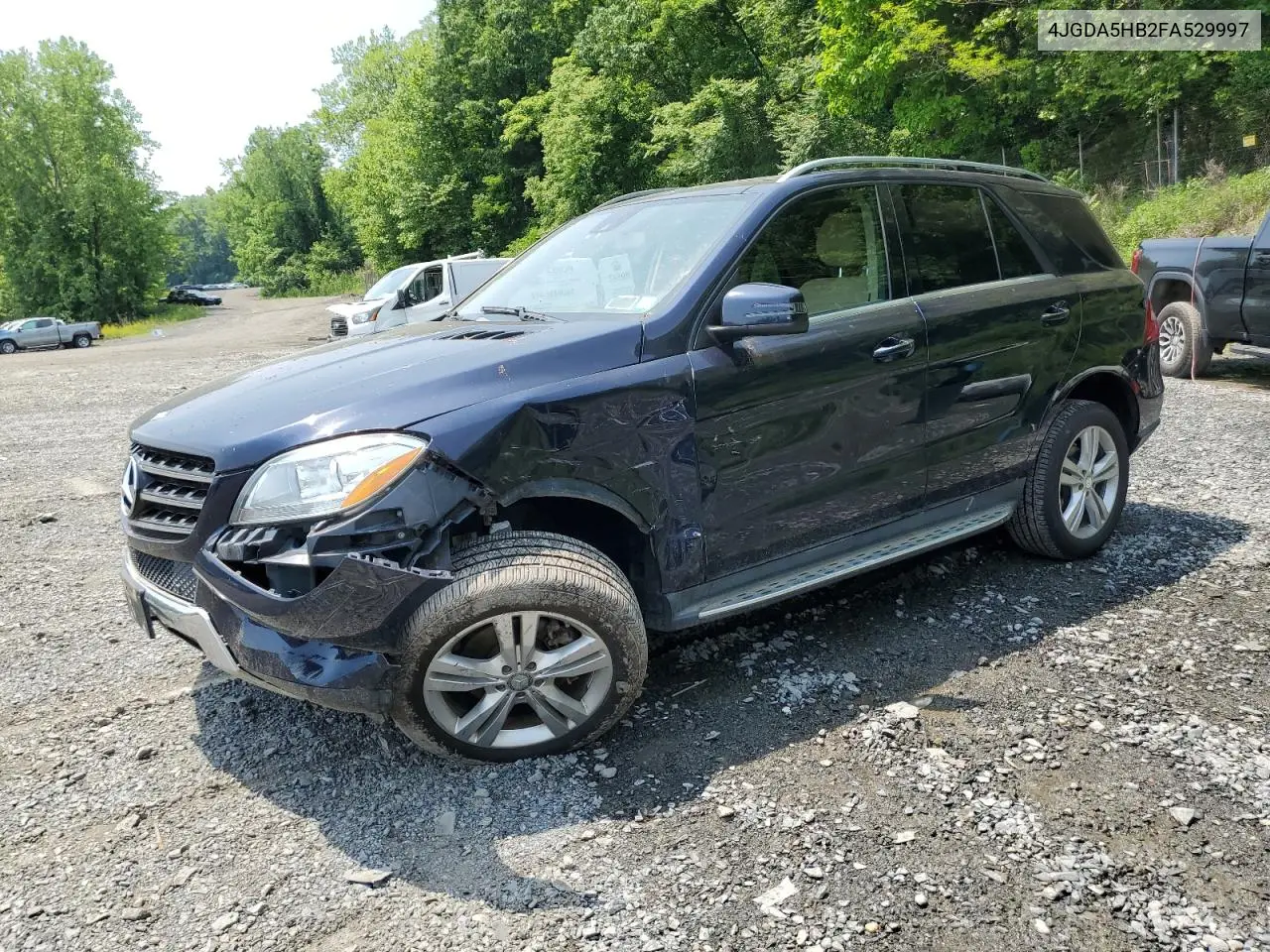 2015 Mercedes-Benz Ml 350 4Matic VIN: 4JGDA5HB2FA529997 Lot: 59504795