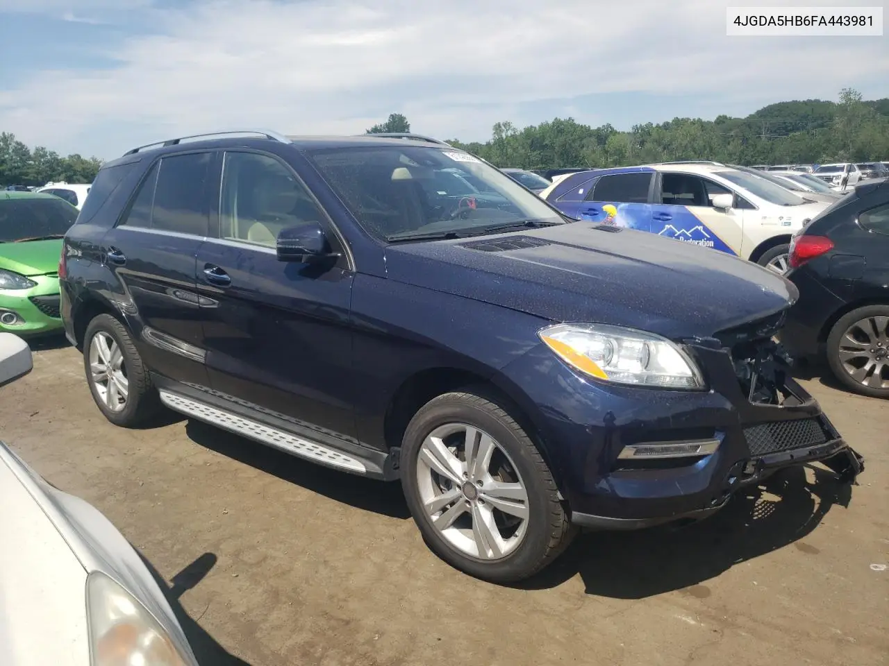 2015 Mercedes-Benz Ml 350 4Matic VIN: 4JGDA5HB6FA443981 Lot: 61742665