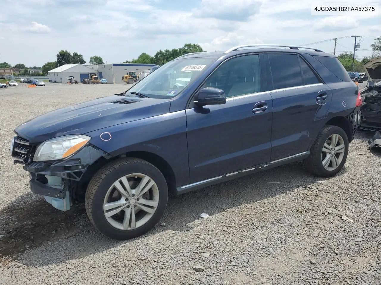2015 Mercedes-Benz Ml 350 4Matic VIN: 4JGDA5HB2FA457375 Lot: 62049545