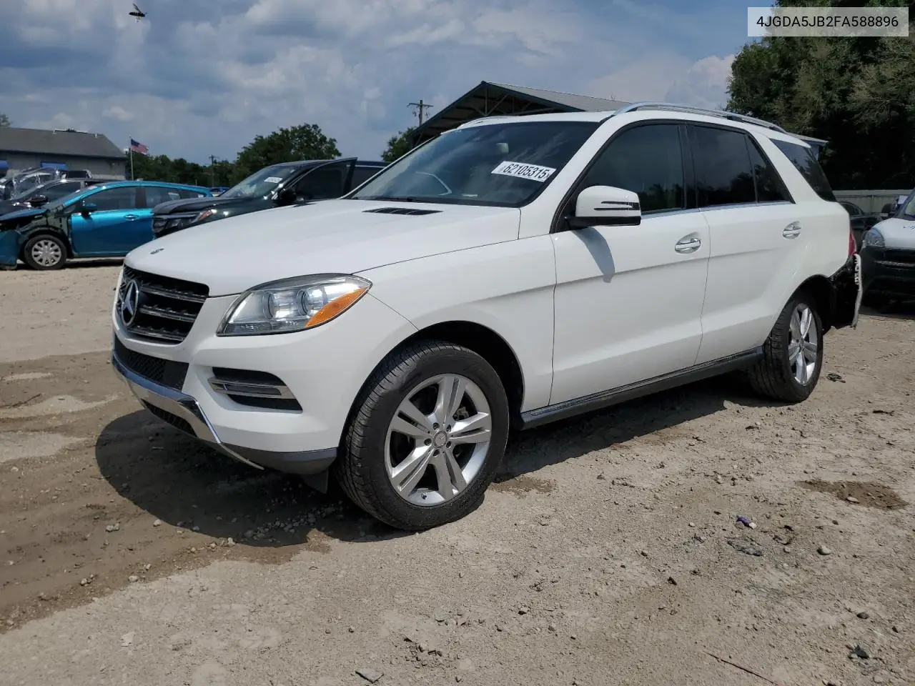 2015 Mercedes-Benz Ml 350 VIN: 4JGDA5JB2FA588896 Lot: 62105315