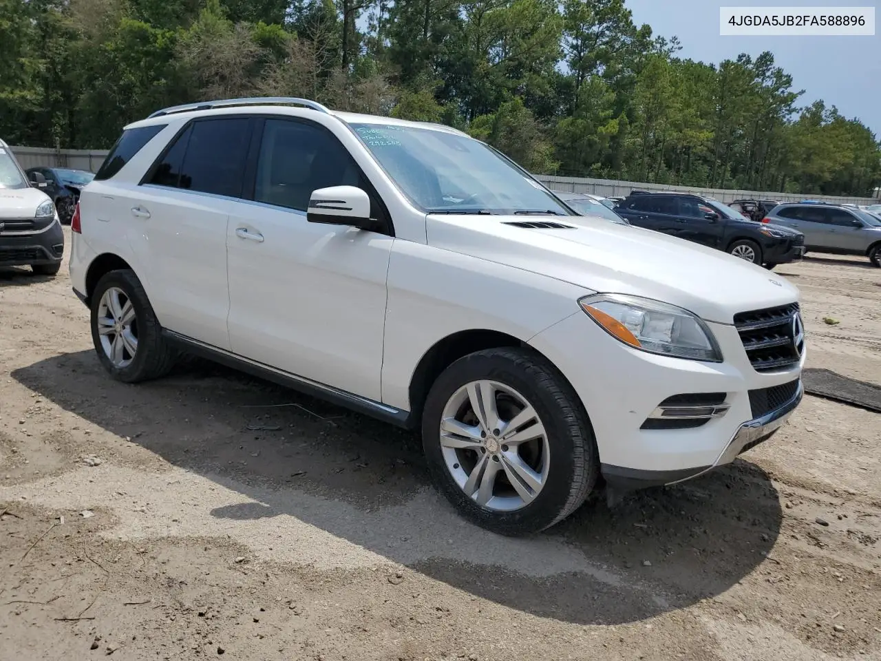 2015 Mercedes-Benz Ml 350 VIN: 4JGDA5JB2FA588896 Lot: 62105315