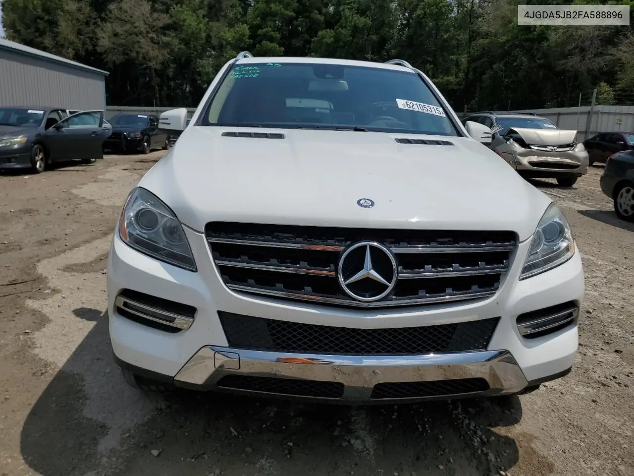 2015 Mercedes-Benz Ml 350 VIN: 4JGDA5JB2FA588896 Lot: 62105315