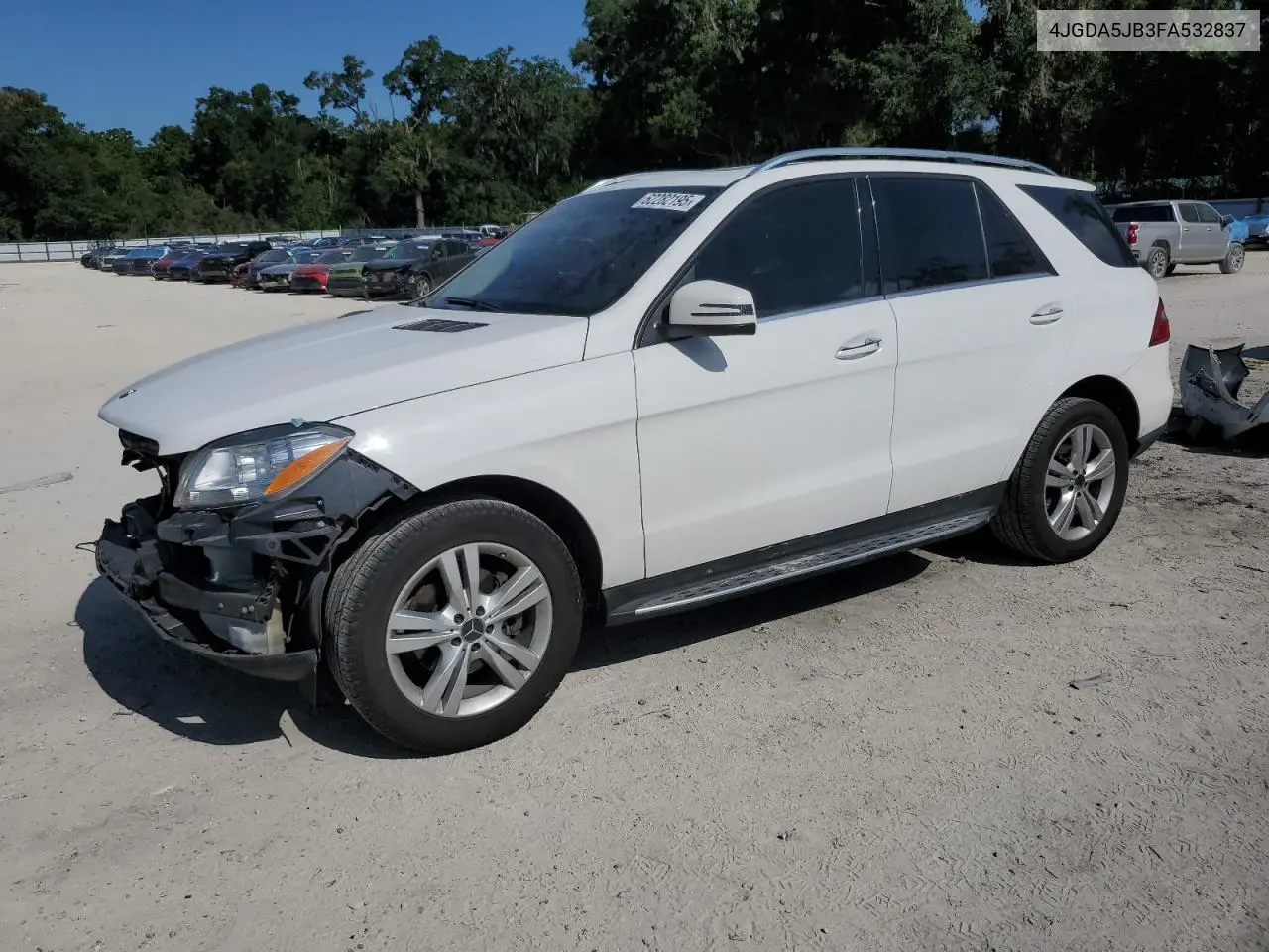 2015 Mercedes-Benz Ml 350 VIN: 4JGDA5JB3FA532837 Lot: 62282195