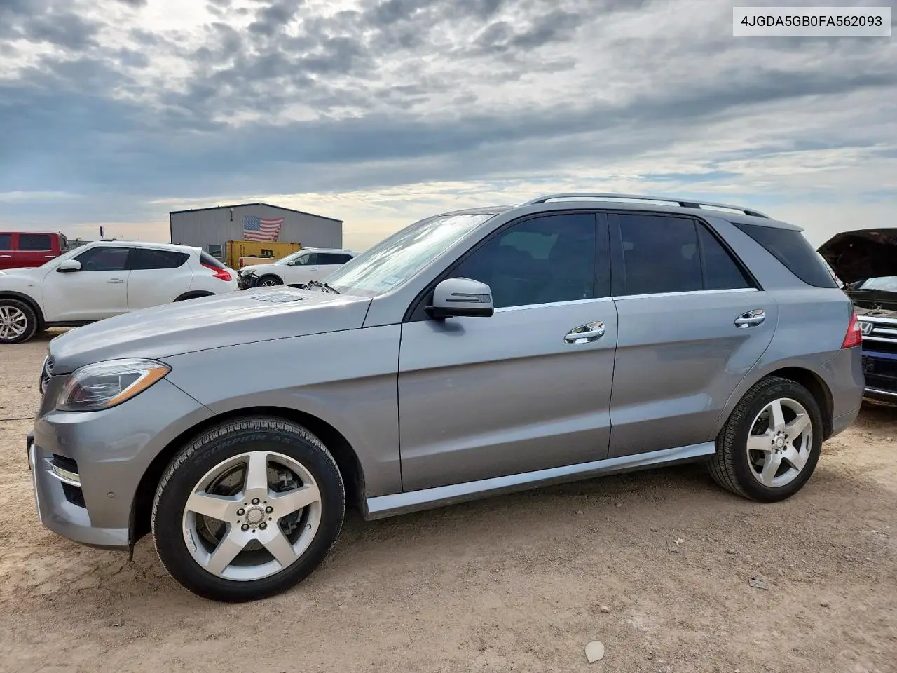 2015 Mercedes-Benz Ml 400 4Matic VIN: 4JGDA5GB0FA562093 Lot: 62386795
