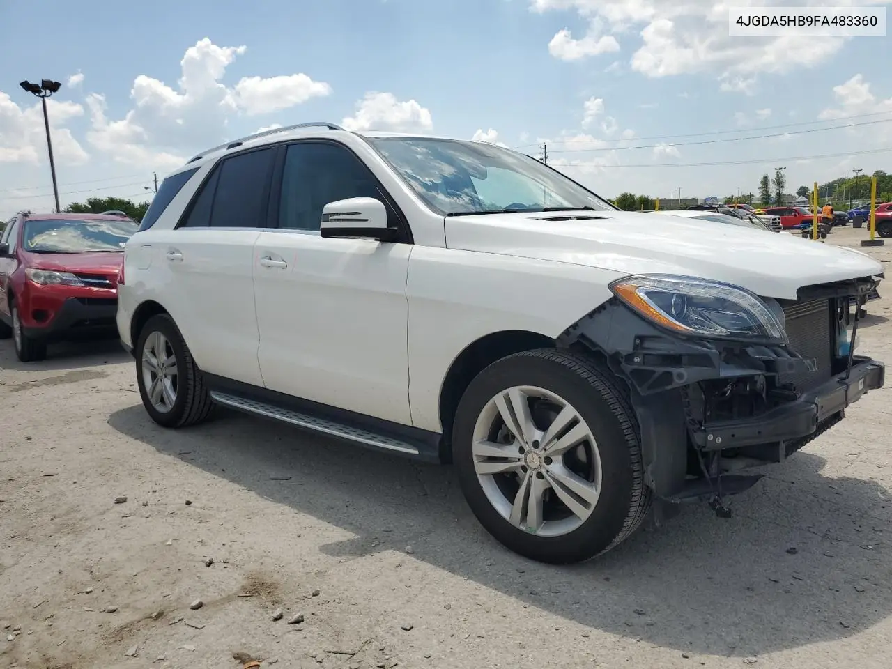 2015 Mercedes-Benz Ml 350 4Matic VIN: 4JGDA5HB9FA483360 Lot: 62533275