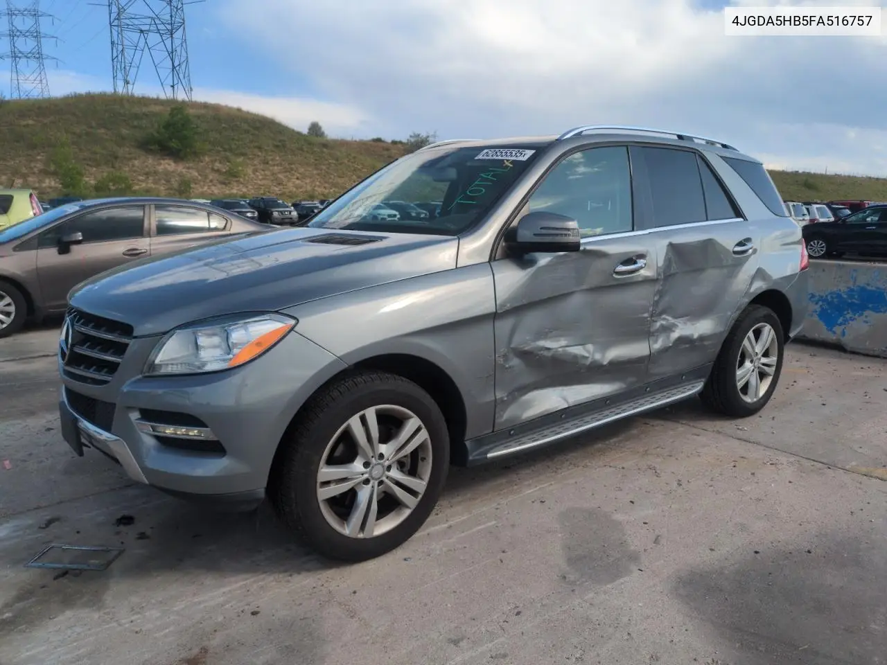 2015 Mercedes-Benz Ml 350 4Matic VIN: 4JGDA5HB5FA516757 Lot: 62855535