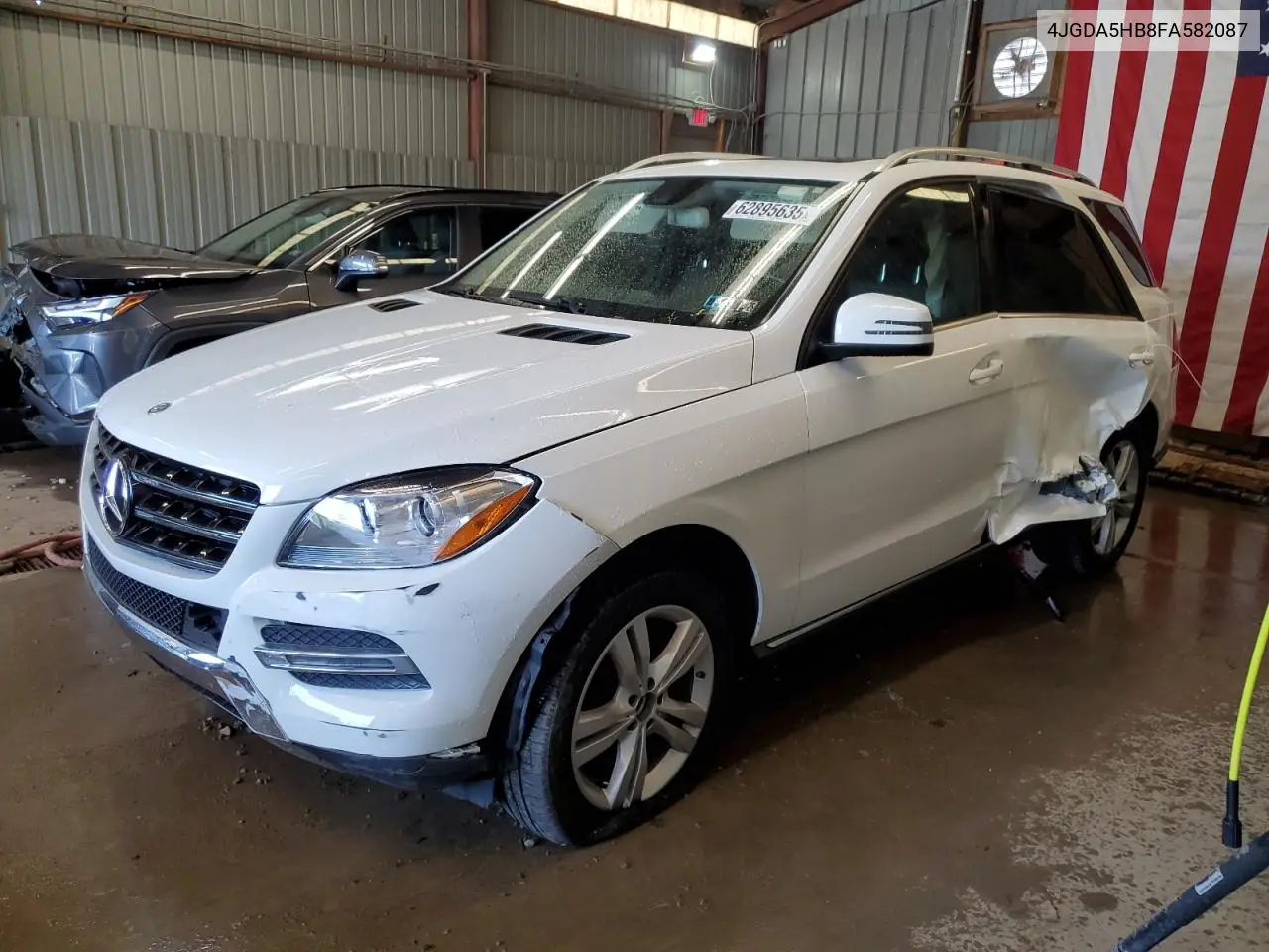 2015 Mercedes-Benz Ml 350 4Matic VIN: 4JGDA5HB8FA582087 Lot: 62895635