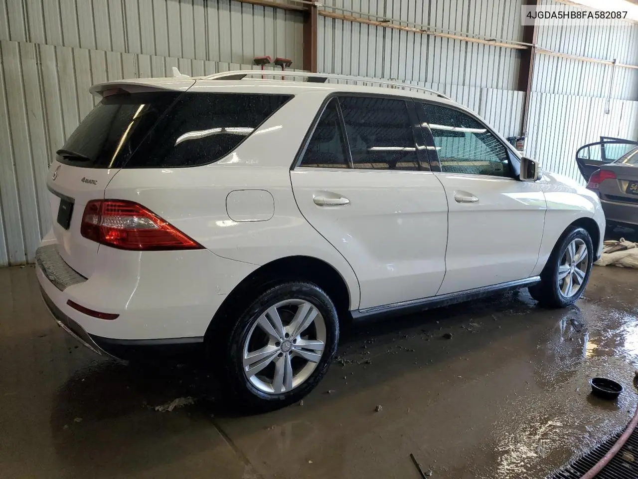 2015 Mercedes-Benz Ml 350 4Matic VIN: 4JGDA5HB8FA582087 Lot: 62895635