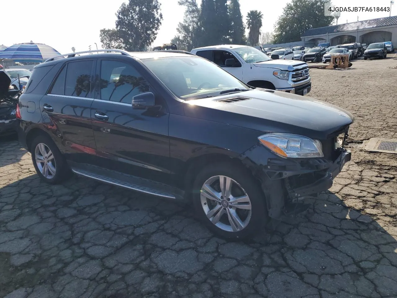 2015 Mercedes-Benz Ml 350 VIN: 4JGDA5JB7FA618443 Lot: 89013915
