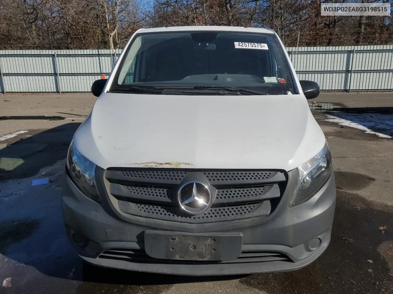 2016 Mercedes-Benz Metris VIN: WD3PG2EA8G3198515 Lot: 42575575