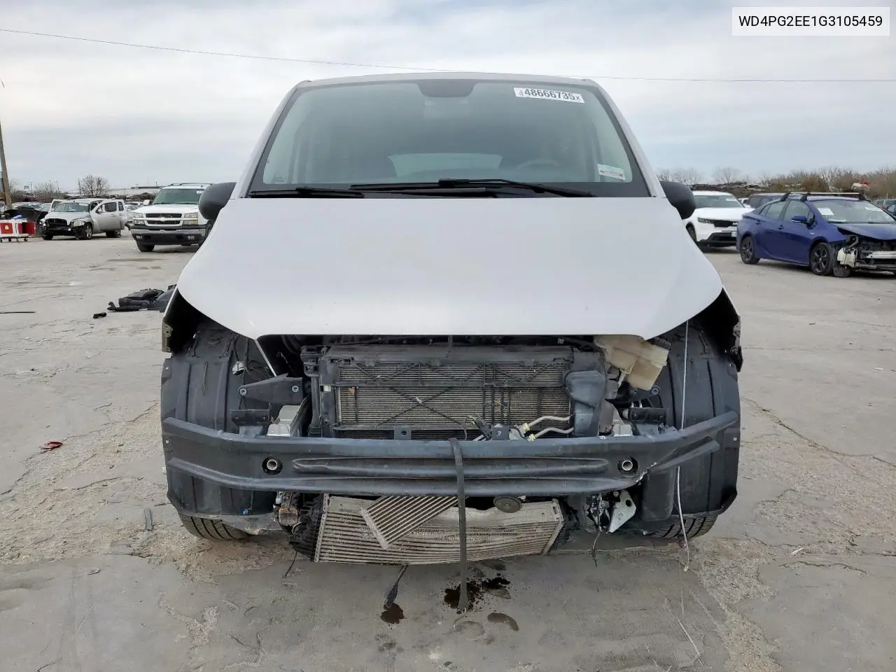 2016 Mercedes-Benz Metris VIN: WD4PG2EE1G3105459 Lot: 48666735