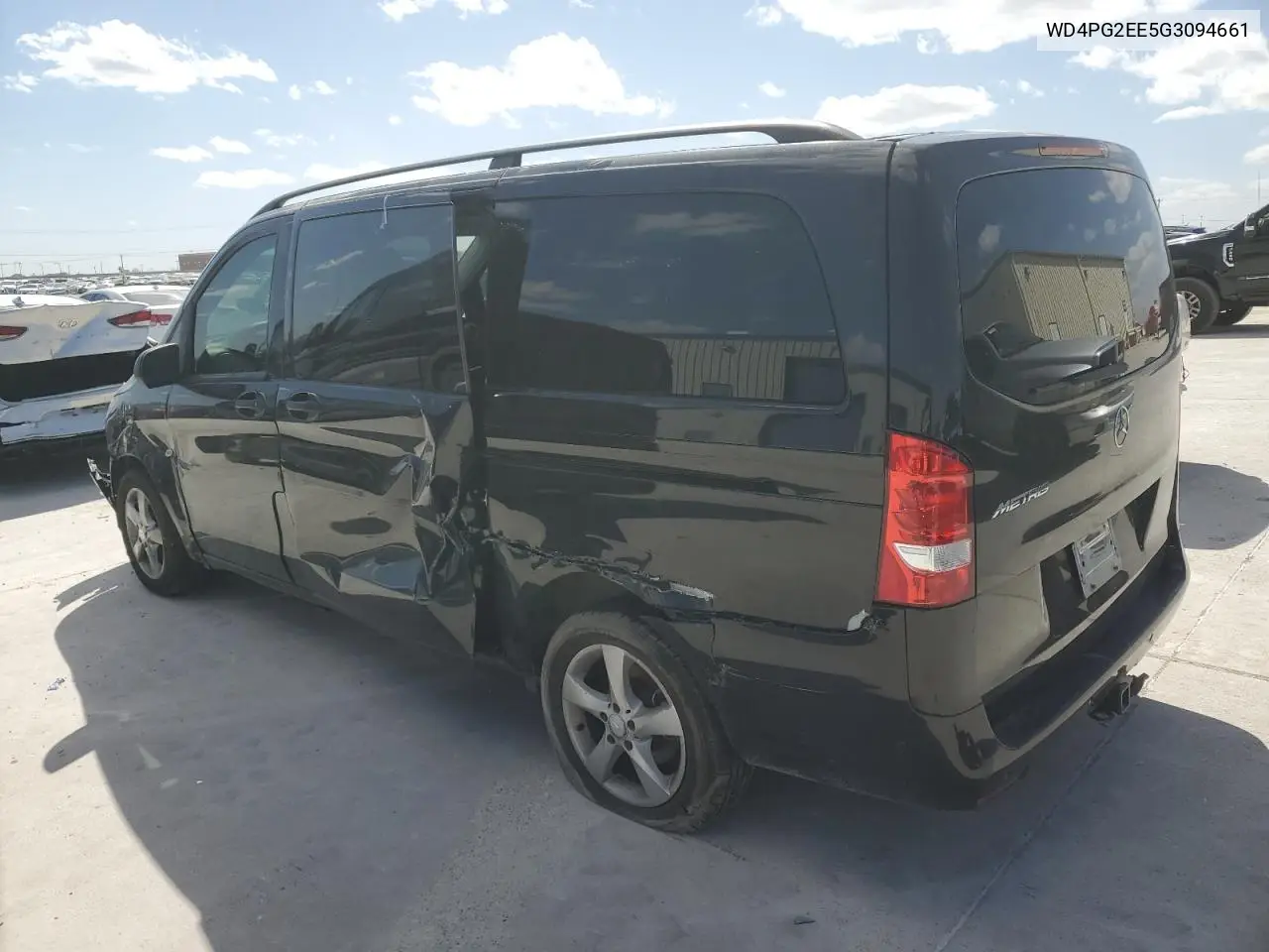 2016 Mercedes-Benz Metris VIN: WD4PG2EE5G3094661 Lot: 49857385