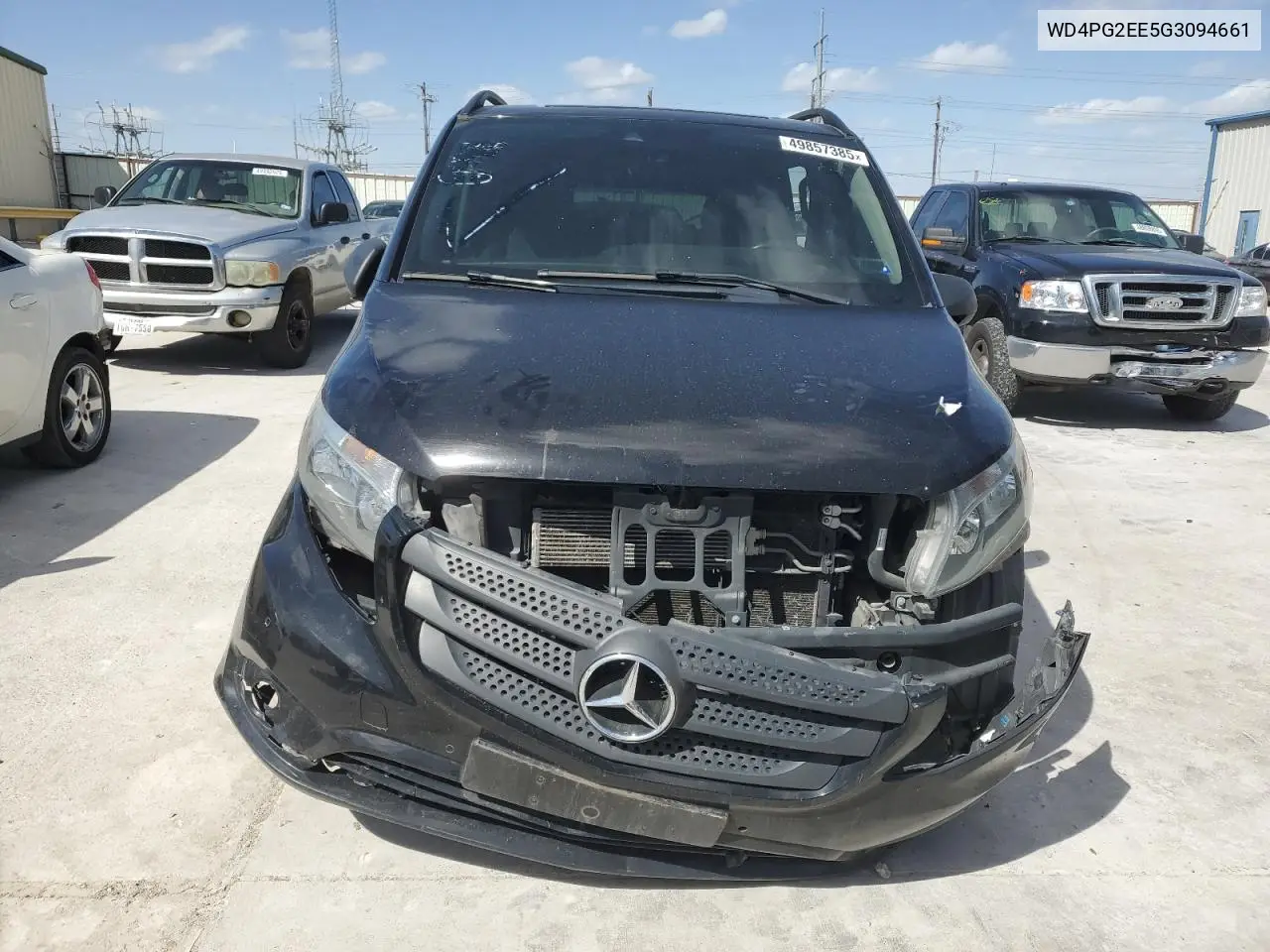 2016 Mercedes-Benz Metris VIN: WD4PG2EE5G3094661 Lot: 49857385