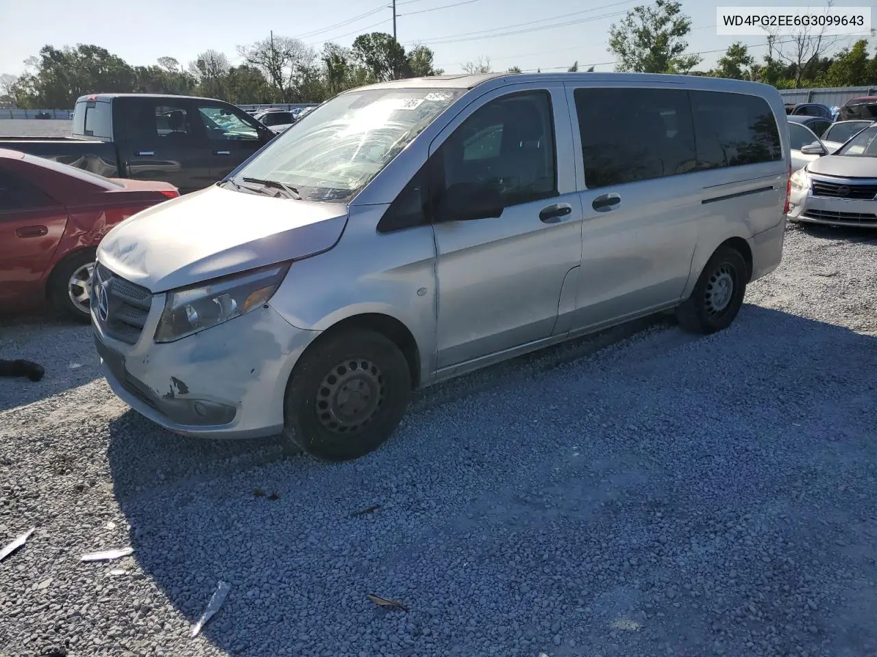 2016 Mercedes-Benz Metris VIN: WD4PG2EE6G3099643 Lot: 52542185