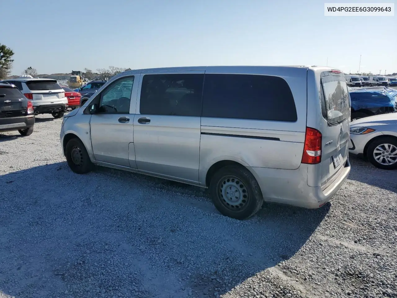 2016 Mercedes-Benz Metris VIN: WD4PG2EE6G3099643 Lot: 52542185