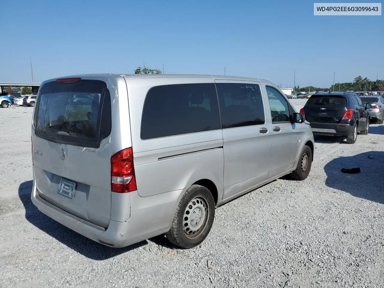 2016 Mercedes-Benz Metris VIN: WD4PG2EE6G3099643 Lot: 52542185