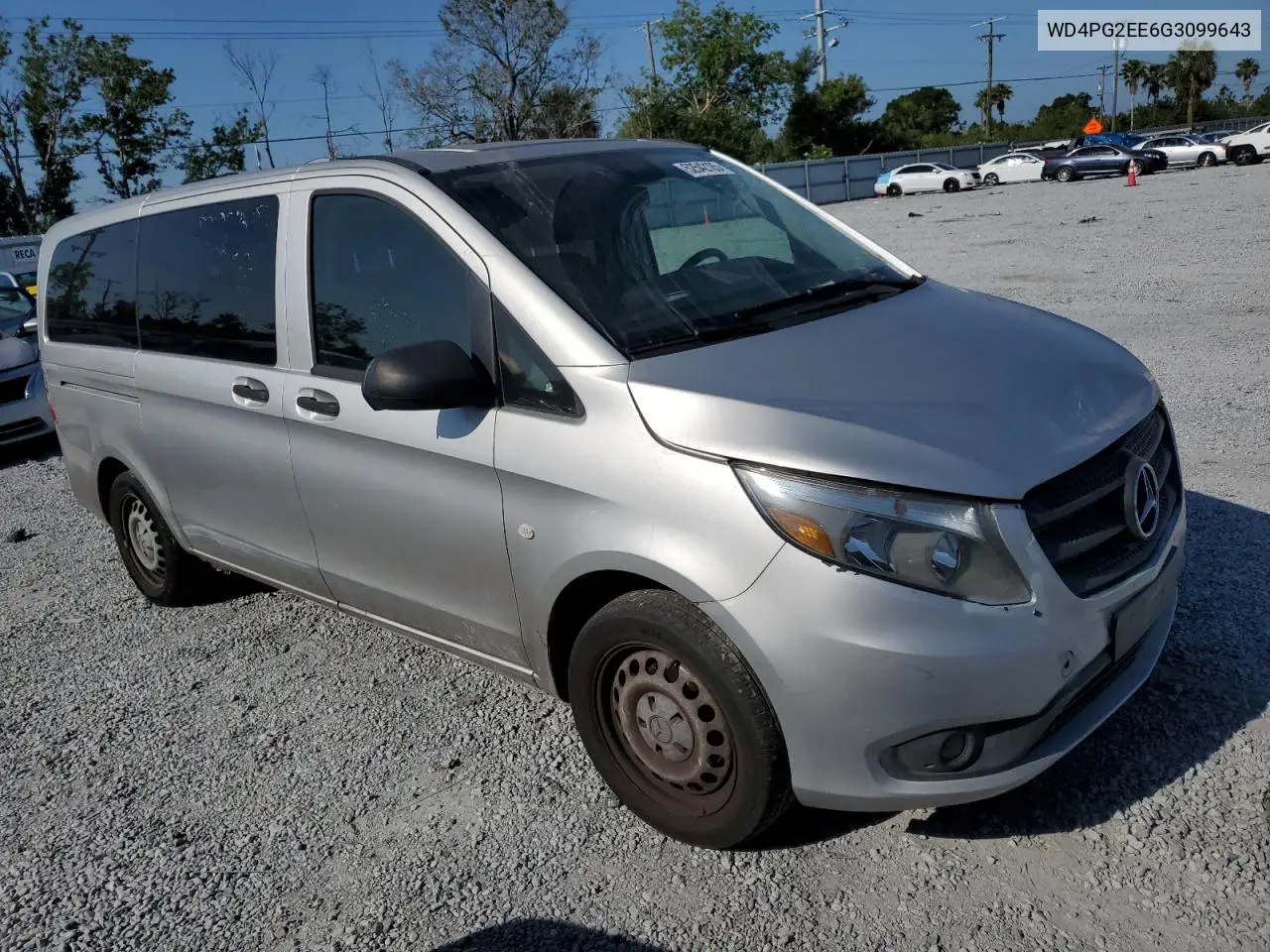 2016 Mercedes-Benz Metris VIN: WD4PG2EE6G3099643 Lot: 52542185