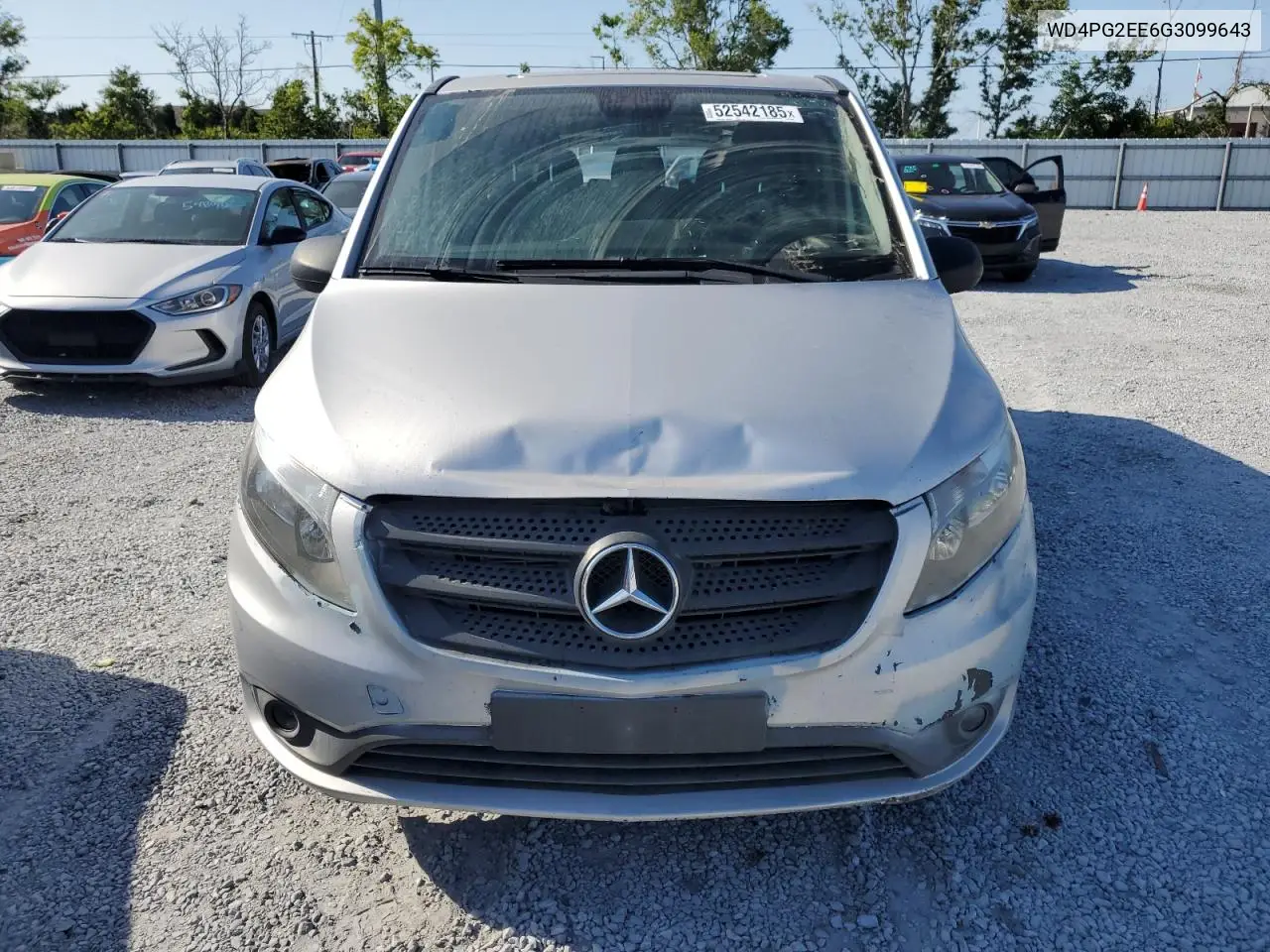 2016 Mercedes-Benz Metris VIN: WD4PG2EE6G3099643 Lot: 52542185