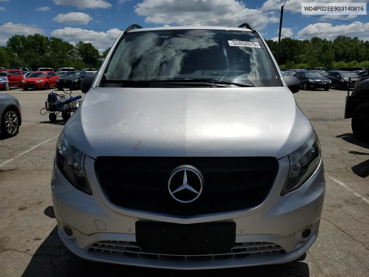 2016 Mercedes-Benz Metris VIN: WD4PG2EE9G3140816 Lot: 53452675