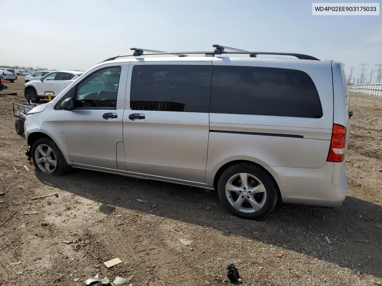 2016 Mercedes-Benz Metris VIN: WD4PG2EE9G3175033 Lot: 54556425