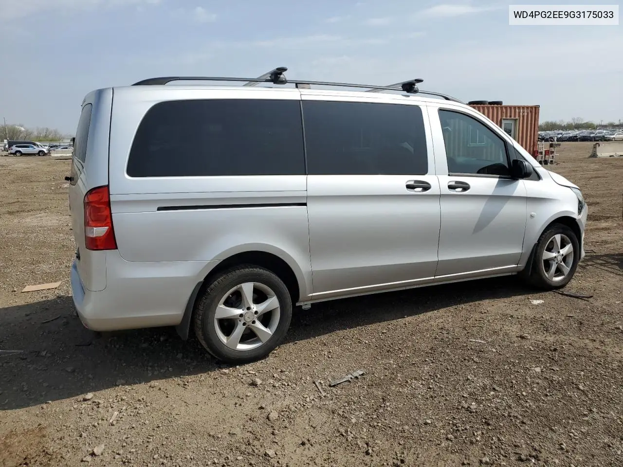 2016 Mercedes-Benz Metris VIN: WD4PG2EE9G3175033 Lot: 54556425