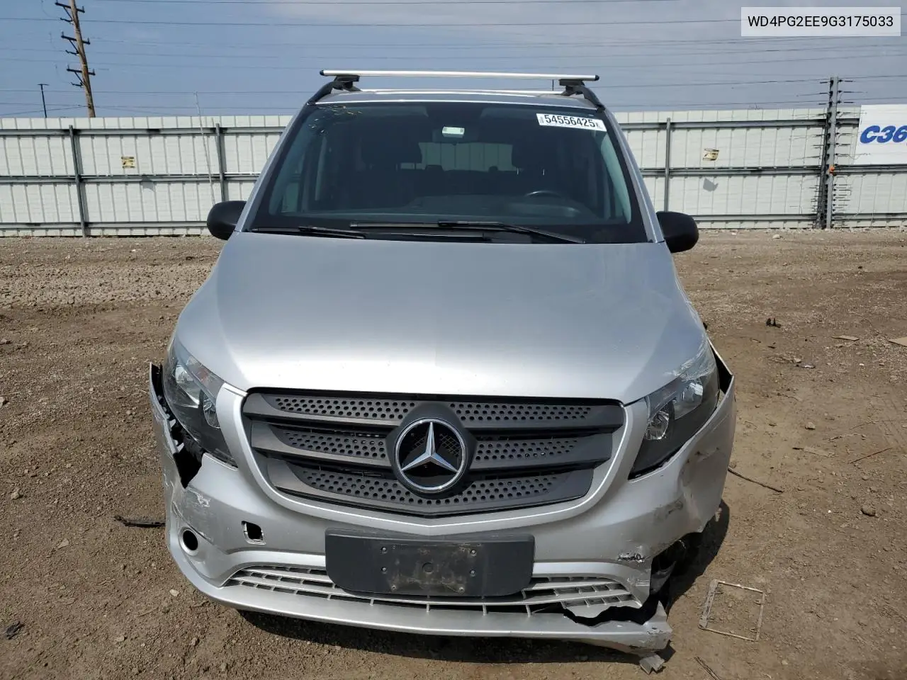 2016 Mercedes-Benz Metris VIN: WD4PG2EE9G3175033 Lot: 54556425