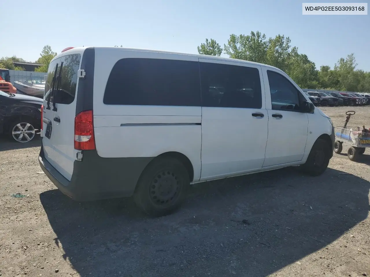 2016 Mercedes-Benz Metris VIN: WD4PG2EE5G3093168 Lot: 55816985