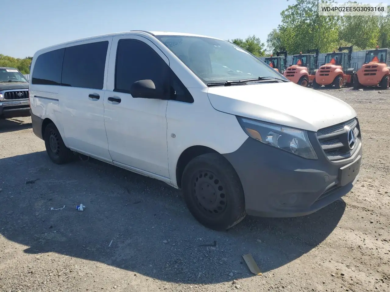 2016 Mercedes-Benz Metris VIN: WD4PG2EE5G3093168 Lot: 55816985
