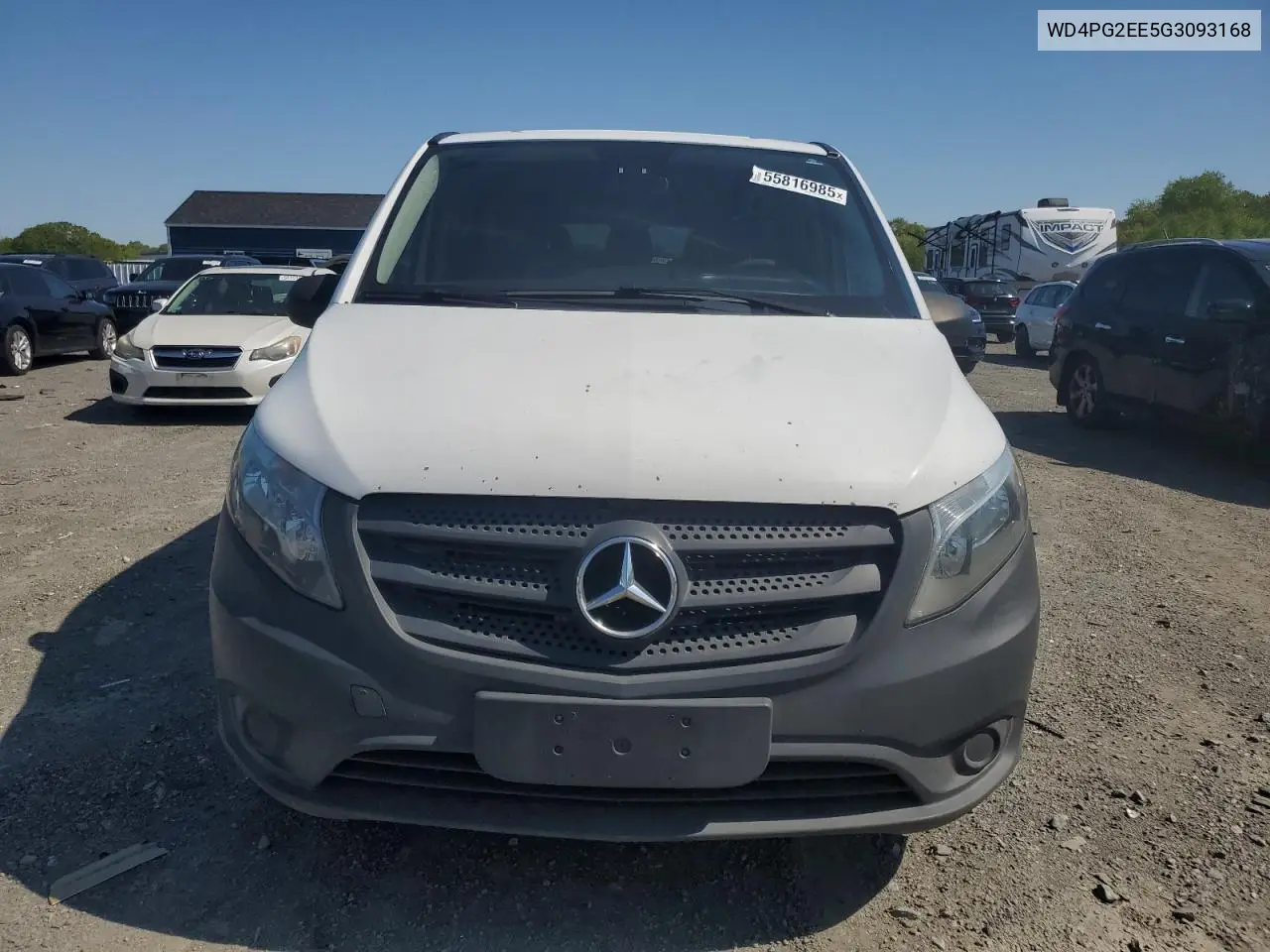2016 Mercedes-Benz Metris VIN: WD4PG2EE5G3093168 Lot: 55816985