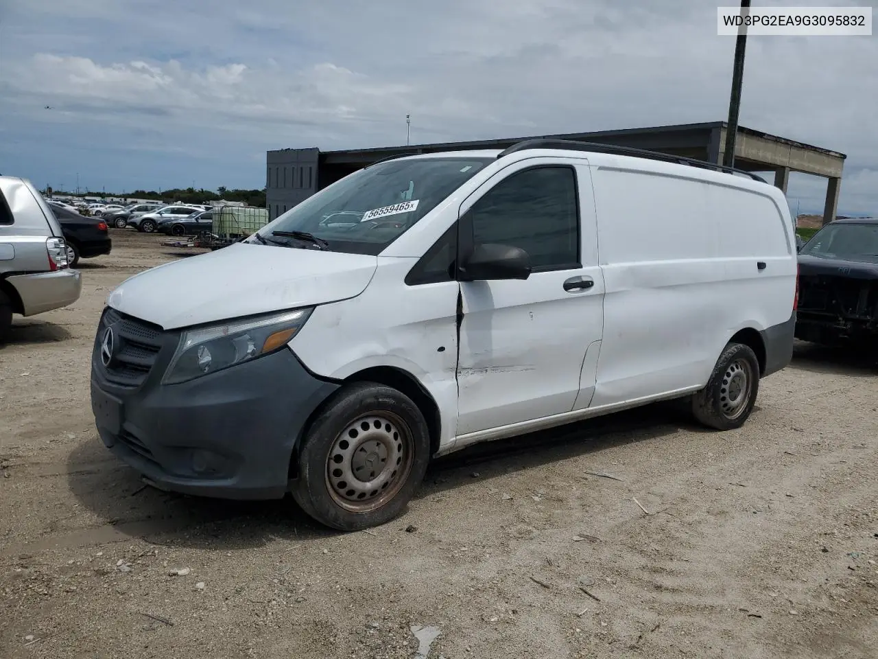2016 Mercedes-Benz Metris VIN: WD3PG2EA9G3095832 Lot: 56559465