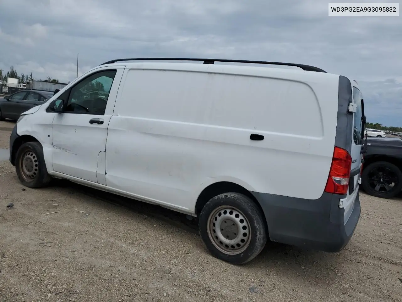 2016 Mercedes-Benz Metris VIN: WD3PG2EA9G3095832 Lot: 56559465