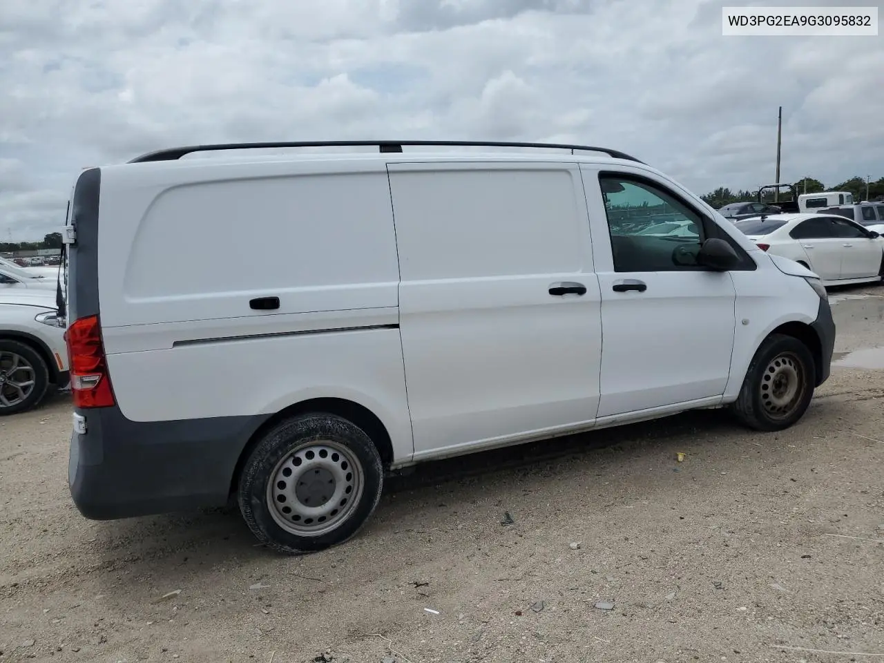 2016 Mercedes-Benz Metris VIN: WD3PG2EA9G3095832 Lot: 56559465