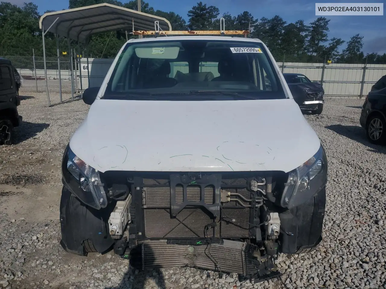 2016 Mercedes-Benz Metris VIN: WD3PG2EA4G3130101 Lot: 60572095