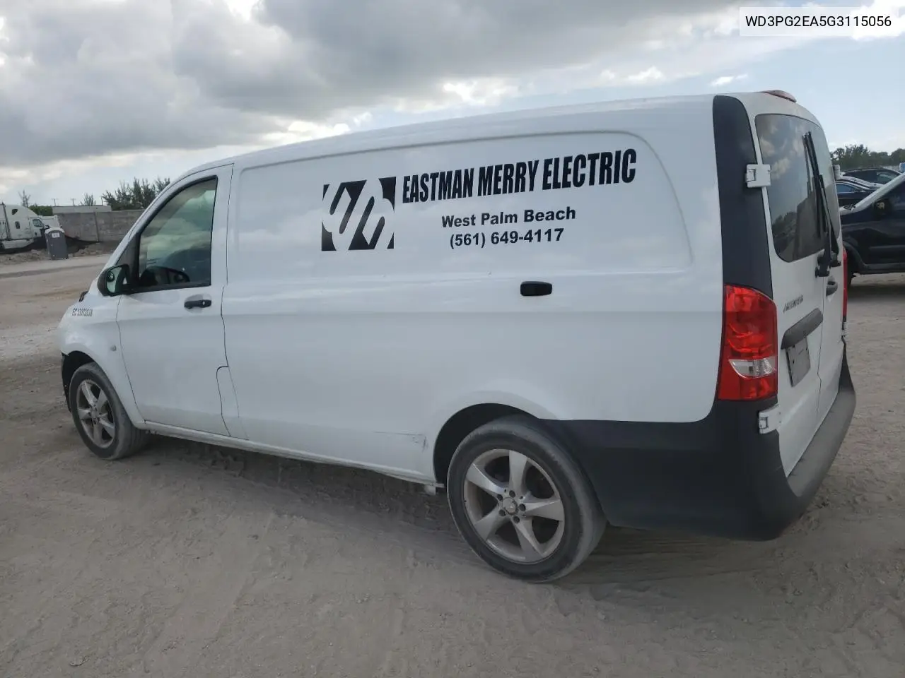 2016 Mercedes-Benz Metris VIN: WD3PG2EA5G3115056 Lot: 61526165