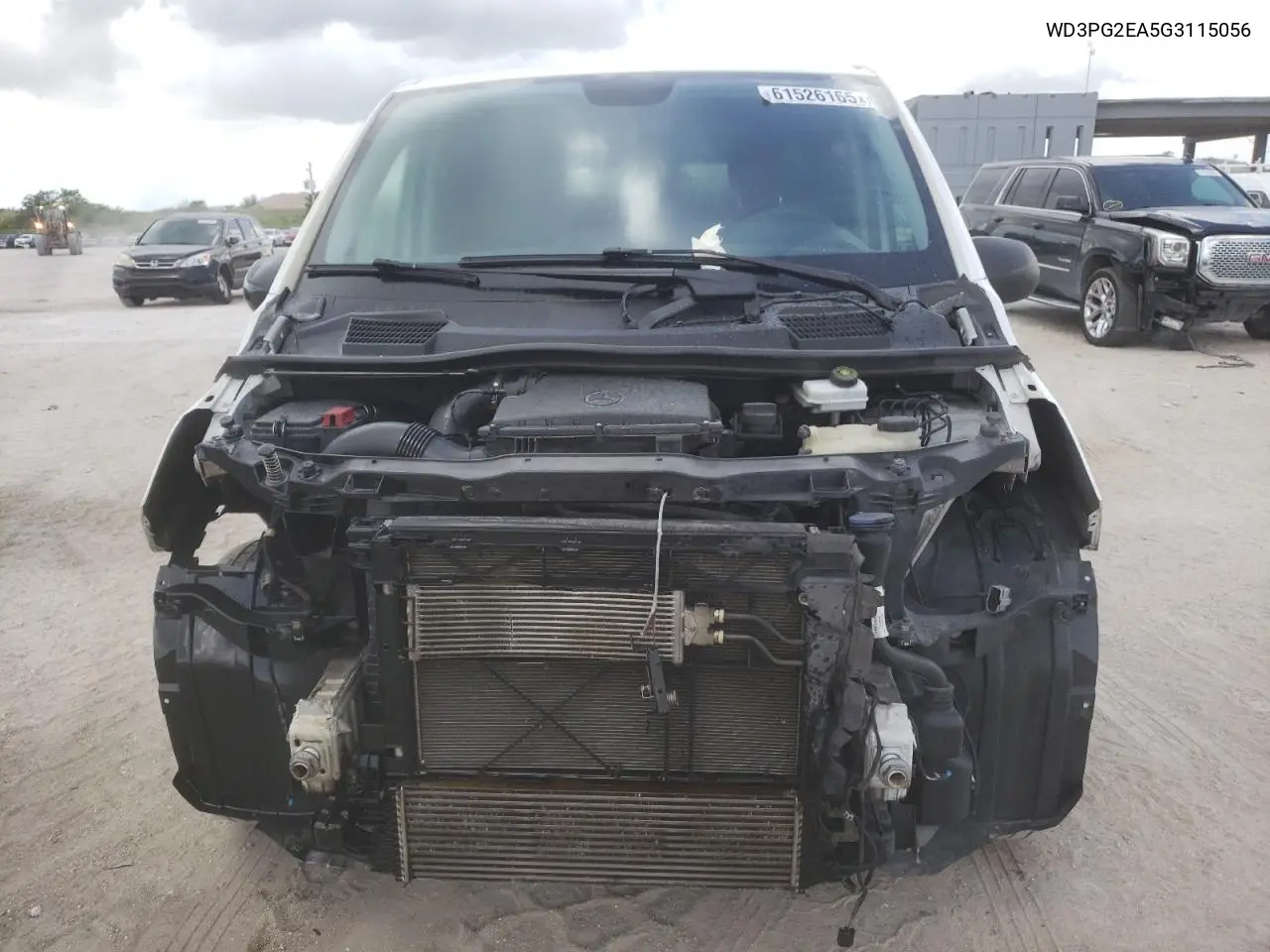2016 Mercedes-Benz Metris VIN: WD3PG2EA5G3115056 Lot: 61526165