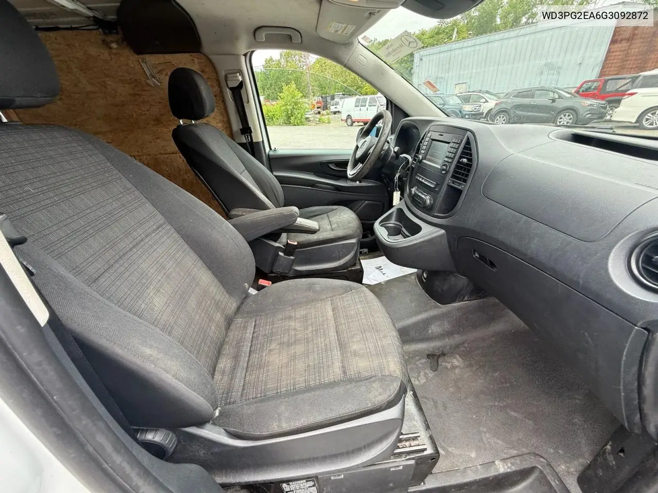 2016 Mercedes-Benz Metris VIN: WD3PG2EA6G3092872 Lot: 61676275