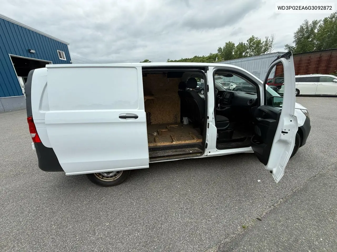 2016 Mercedes-Benz Metris VIN: WD3PG2EA6G3092872 Lot: 61676275