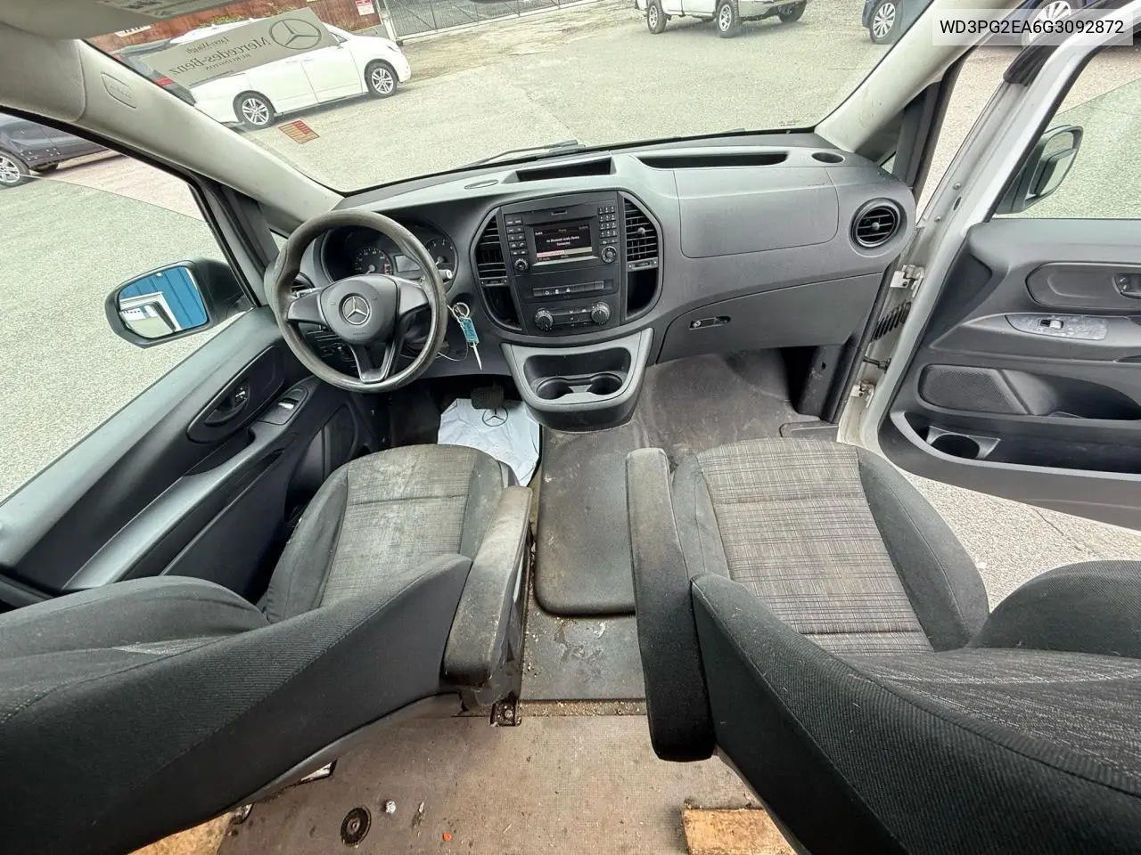 2016 Mercedes-Benz Metris VIN: WD3PG2EA6G3092872 Lot: 61676275