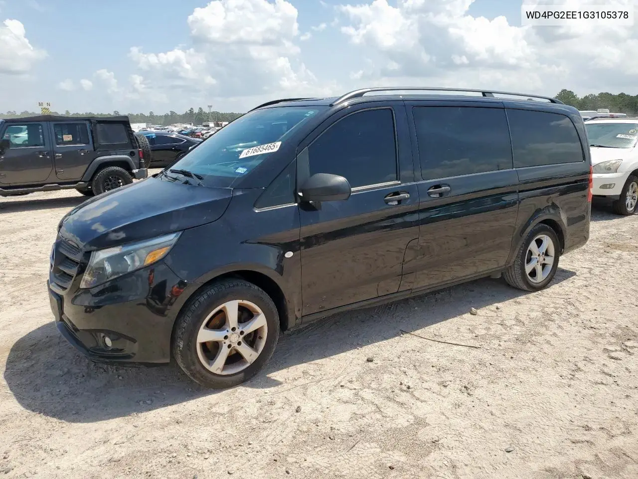 2016 Mercedes-Benz Metris VIN: WD4PG2EE1G3105378 Lot: 61685465