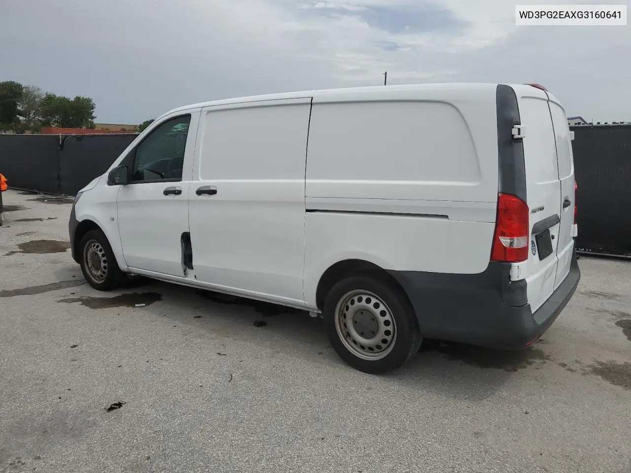 2016 Mercedes-Benz Metris VIN: WD3PG2EAXG3160641 Lot: 62968965
