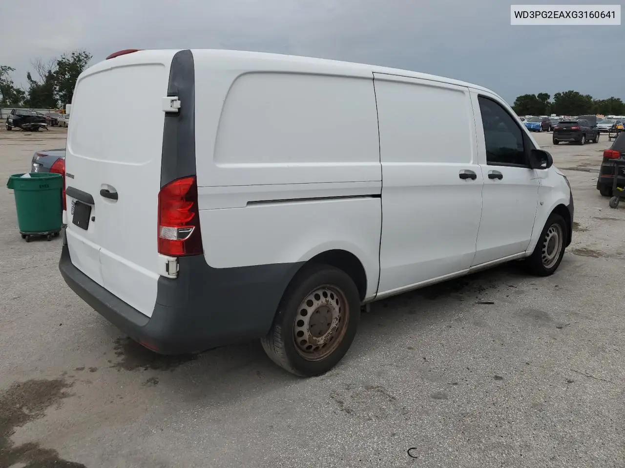 2016 Mercedes-Benz Metris VIN: WD3PG2EAXG3160641 Lot: 62968965