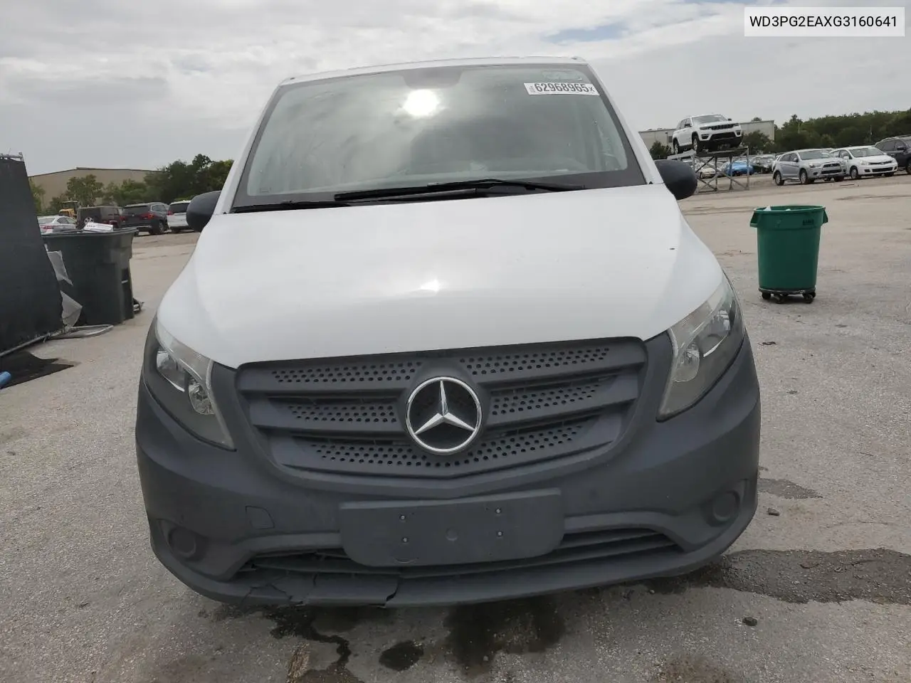 2016 Mercedes-Benz Metris VIN: WD3PG2EAXG3160641 Lot: 62968965
