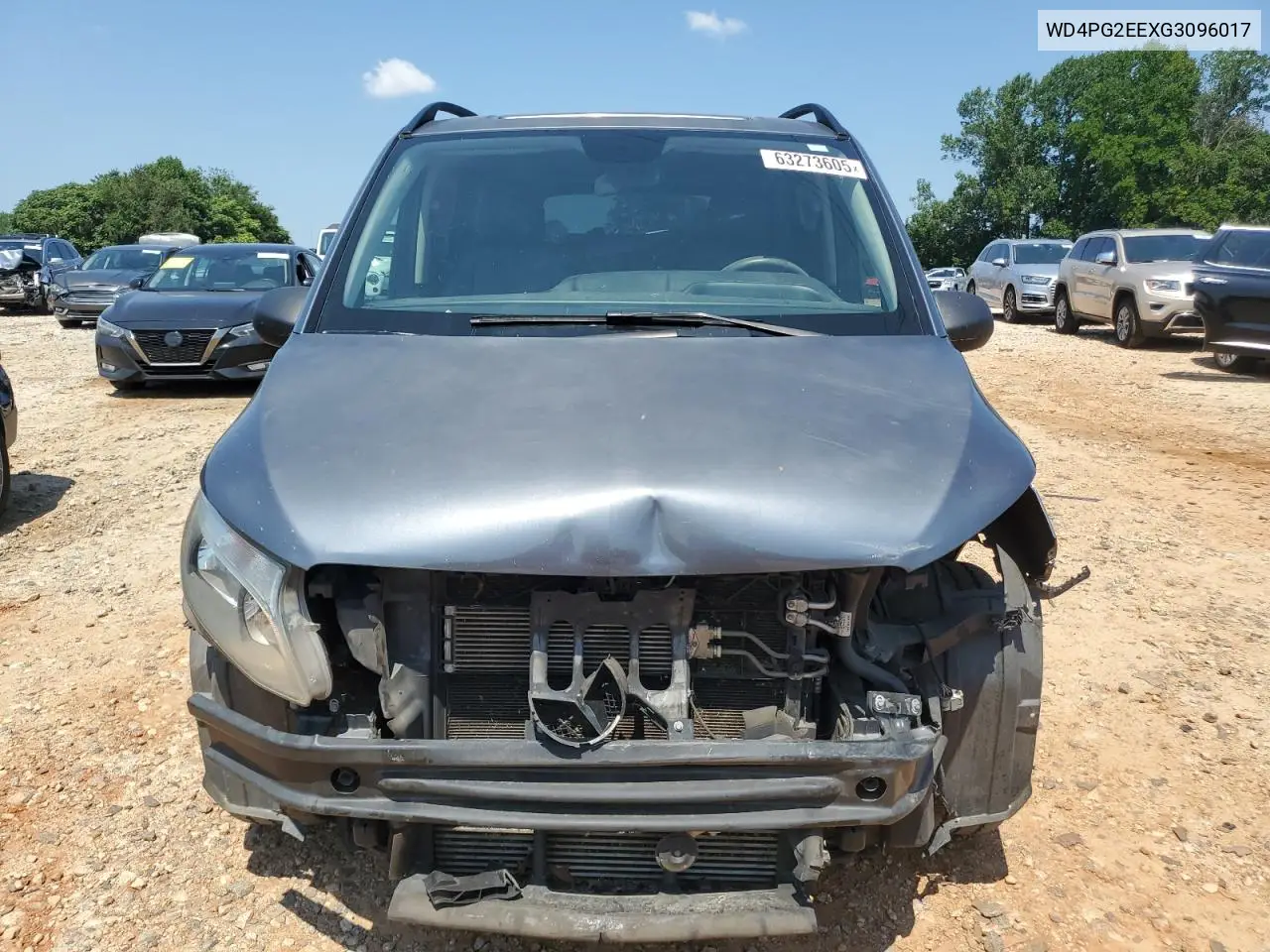 2016 Mercedes-Benz Metris VIN: WD4PG2EEXG3096017 Lot: 63273605