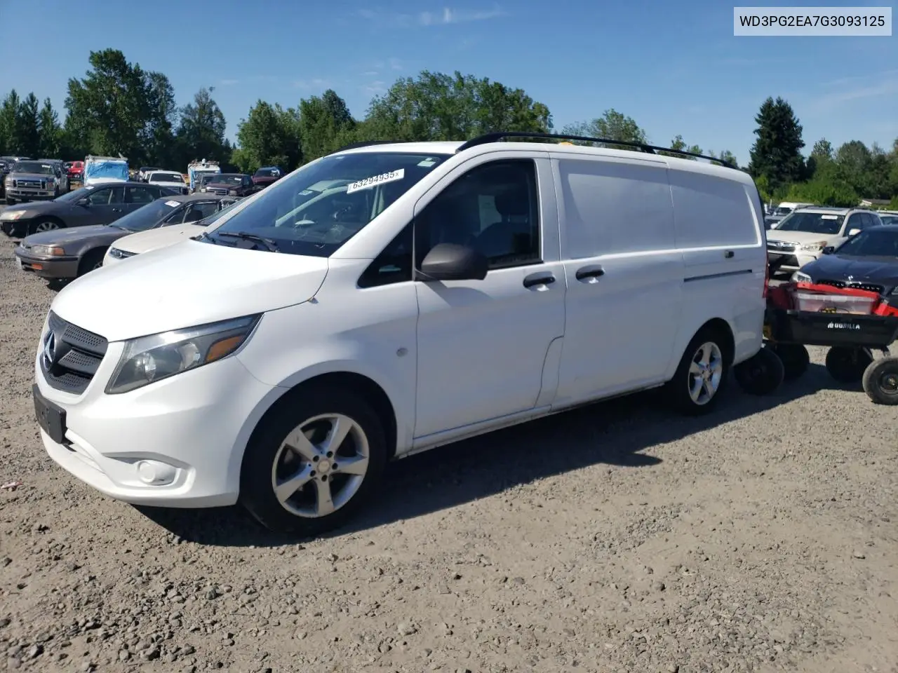2016 Mercedes-Benz Metris VIN: WD3PG2EA7G3093125 Lot: 63294935