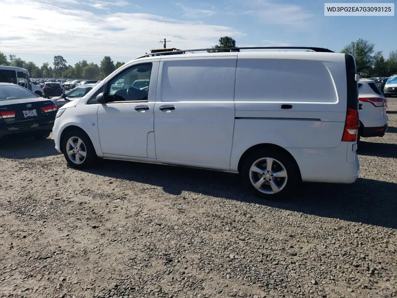 2016 Mercedes-Benz Metris VIN: WD3PG2EA7G3093125 Lot: 63294935
