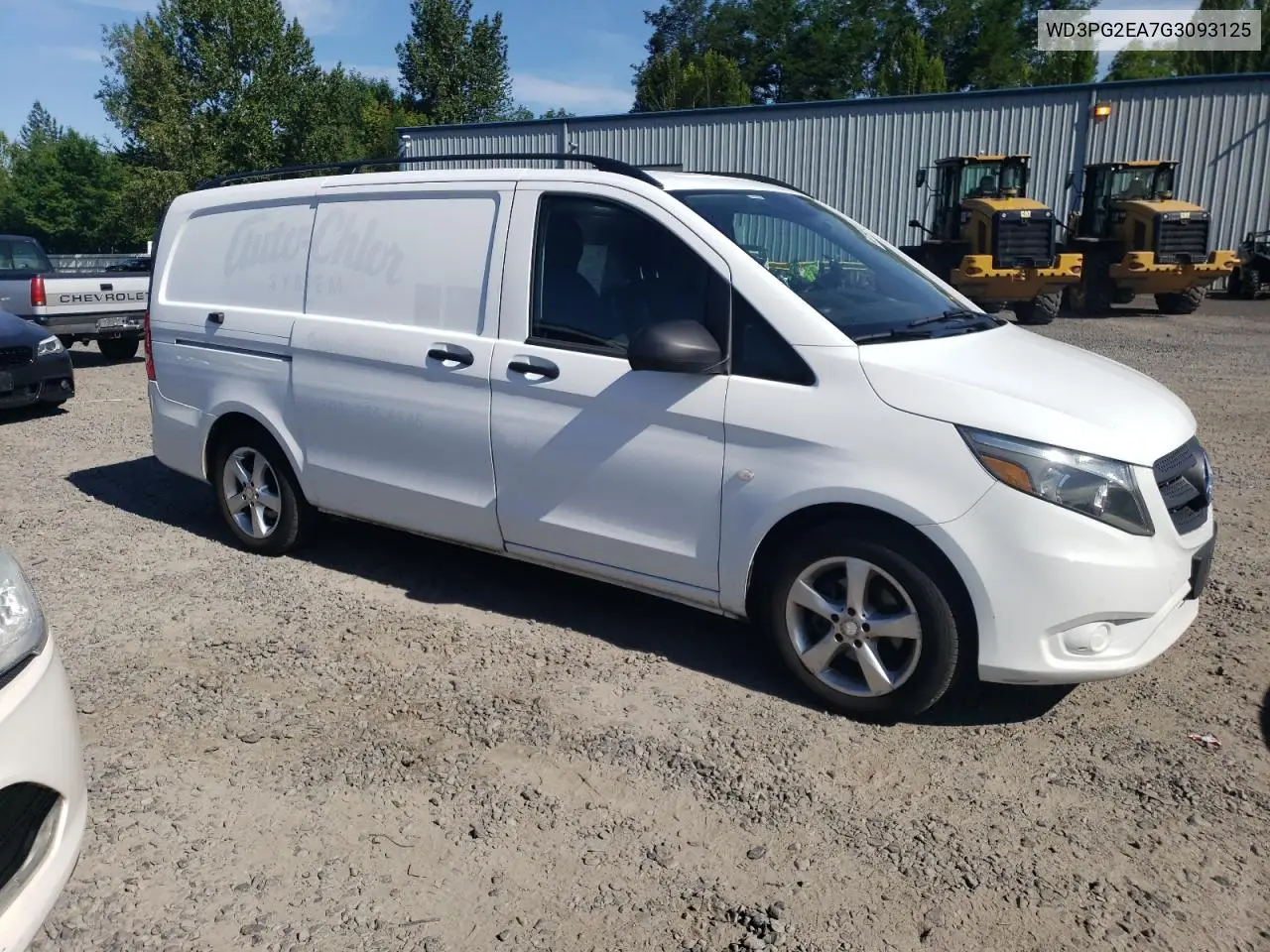 2016 Mercedes-Benz Metris VIN: WD3PG2EA7G3093125 Lot: 63294935