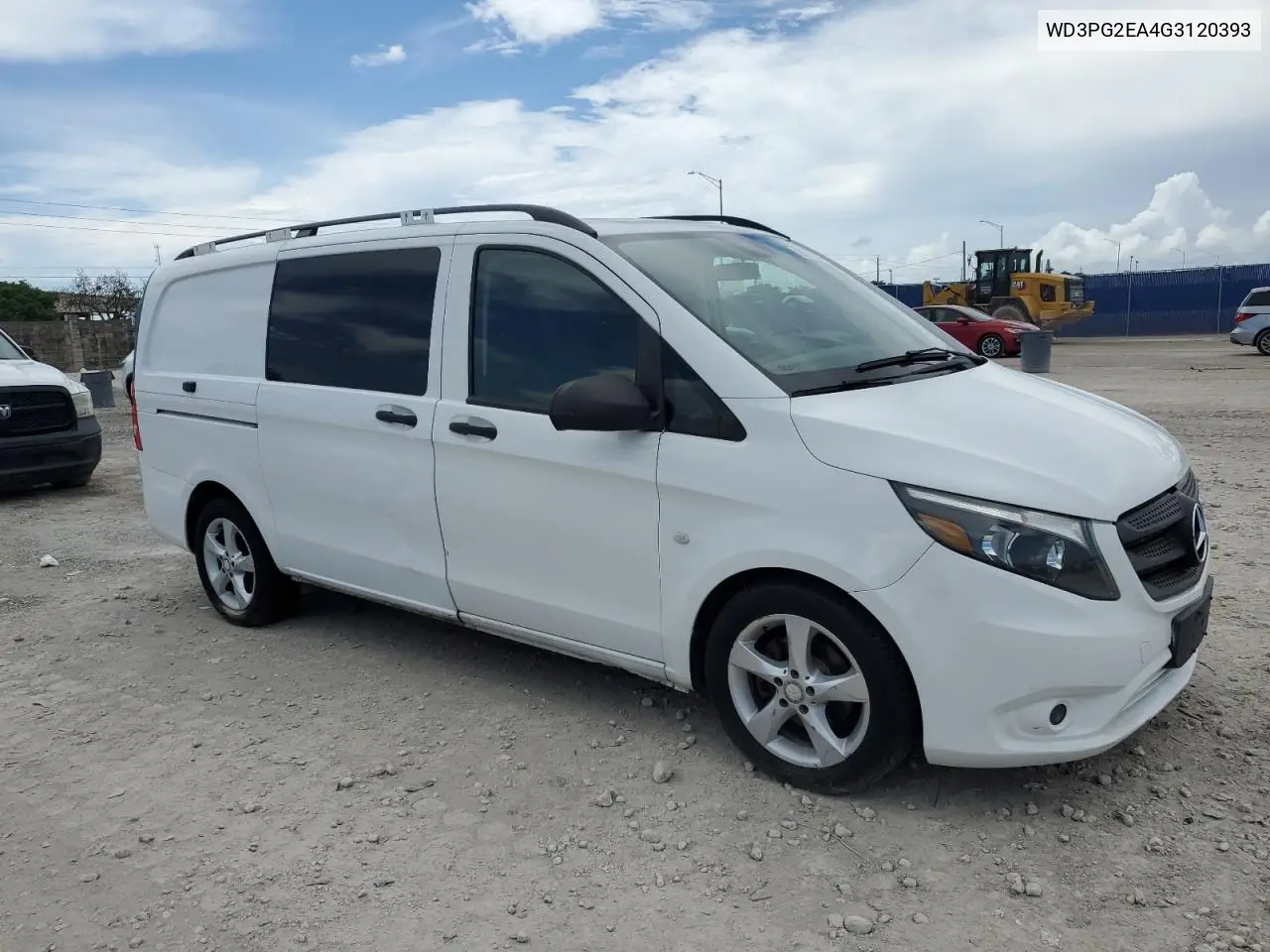 2016 Mercedes-Benz Metris VIN: WD3PG2EA4G3120393 Lot: 63779335