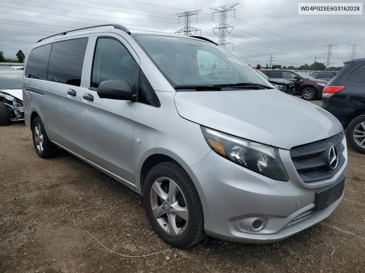 2016 Mercedes-Benz Metris VIN: WD4PG2EE6G3162028 Lot: 65303235