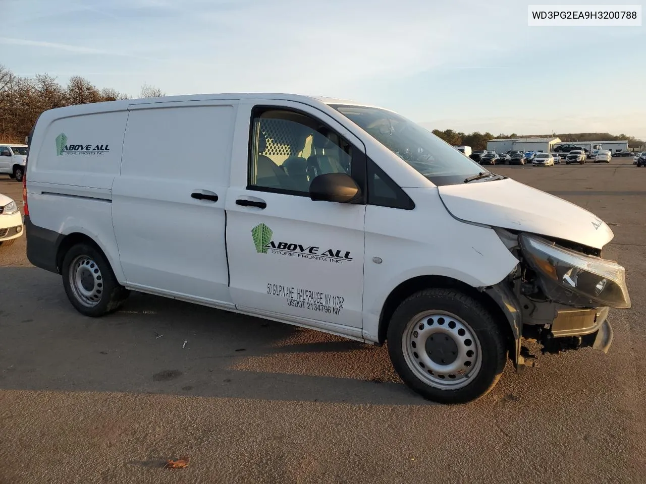 2017 Mercedes-Benz Metris VIN: WD3PG2EA9H3200788 Lot: 43724715