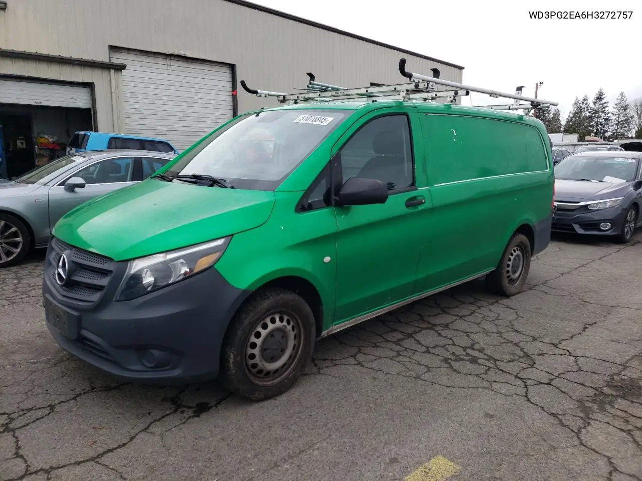 2017 Mercedes-Benz Metris VIN: WD3PG2EA6H3272757 Lot: 51070845